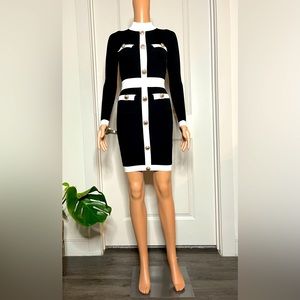 Women’s Black & White Contrast Dress